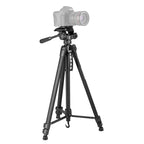 WeiFeng WT-3560 3-Section Folding Legs Live Broadcast Aluminum Alloy Tripod Mount, WT-3560