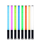 LUXCeO Q508A 8 Color Photo LED Stick Video Light Waterproof Handheld LED Fill Light Flash Lighting Lamp with Remote Control, Q508A