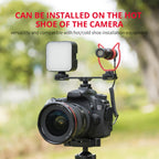YELANGU A641 Cold Shoe to Dual Cold Shoe Mount Adapter Aluminum Alloy Extension Bracket, Cold Shoe to Dual Cold Shoe