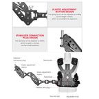 YELANGU B200-C1 Dual Shock-absorbing Arm Stabilizer Vest Camera Support System for DSLR & DV Digital Video Cameras, B200-C1