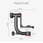 YELANGU  A201 360 Degree Horizontal Gimbal Tripod Head for DV and SLR Cameras, A201