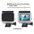 45m Waterproof Housing Protective Case + Touch Screen Back Cover for GoPro NEW HERO /HERO6 /5, with Buckle Basic Mount & Screw, No Need to Remove Lens, Touch Screen (Transparent), Touch Screen (Black)