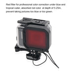 45m Waterproof Housing Protective Case + Touch Screen Back Cover for GoPro NEW HERO /HERO6 /5, with Buckle Basic Mount & Screw & (Purple, Red, Pink) Filters, No Need to Remove Lens, Touch Screen + Filters (Transparent), Touch Screen + Filters (Black)