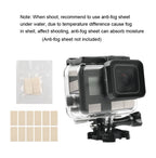 45m Waterproof Housing Protective Case + Touch Screen Back Cover for GoPro NEW HERO /HERO6 /5, with Buckle Basic Mount & Screw & (Purple, Red, Pink) Filters, No Need to Remove Lens, Touch Screen + Filters (Transparent), Touch Screen + Filters (Black)