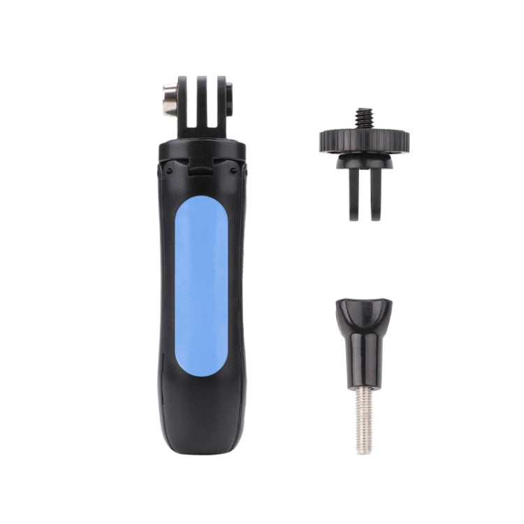 Multi-functional Foldable Tripod Holder Selfie Monopod Stick for DJI, Insta360, GoPro and Other Action Cameras, Length: 12-23cm, Length: 12-23cm (Red), Length: 12-23cm (Blue)