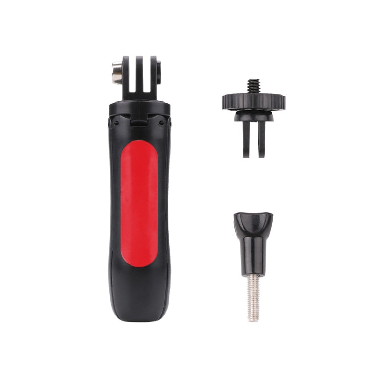 Multi-functional Foldable Tripod Holder Selfie Monopod Stick for DJI, Insta360, GoPro and Other Action Cameras, Length: 12-23cm, Length: 12-23cm (Red), Length: 12-23cm (Blue)