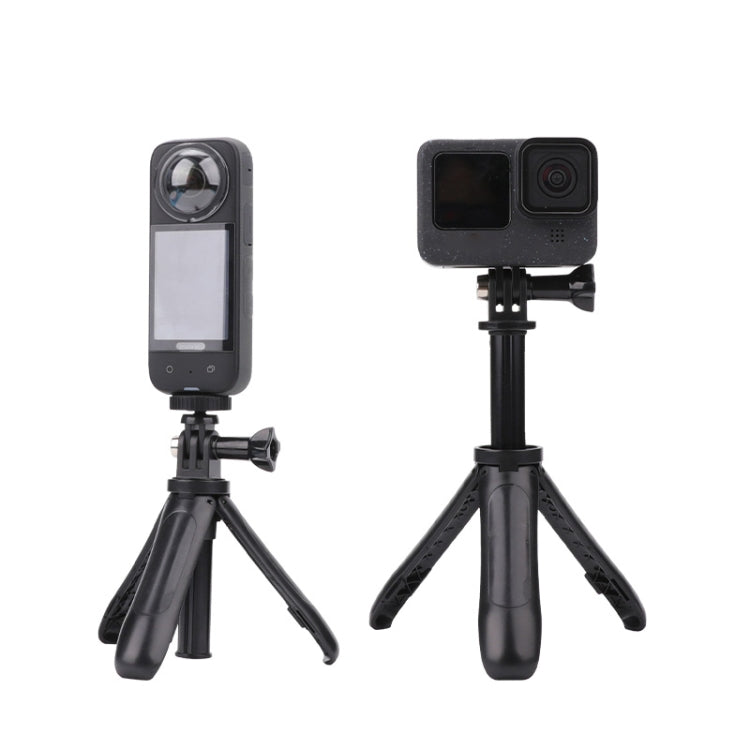 Multi-functional Foldable Tripod Holder Selfie Monopod Stick for DJI, Insta360, GoPro and Other Action Cameras, Length: 12-23cm, Length: 12-23cm (Red), Length: 12-23cm (Blue)