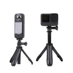 Multi-functional Foldable Tripod Holder Selfie Monopod Stick for DJI, Insta360, GoPro and Other Action Cameras, Length: 12-23cm, Length: 12-23cm (Red), Length: 12-23cm (Blue)
