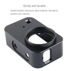 Housing Shell Aluminum Alloy Protective Cage with 37mm Filter Lens & Lens Cap & Screw for Xiaomi Mijia Small Camera