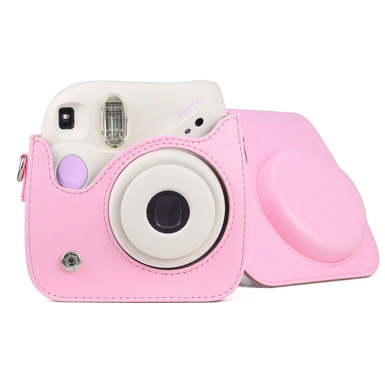 Retro Full Body PU Leather Case Camera  Bag with Strap for FUJIFILM instax mini 7+, For FUJIFILM Instax Mini 7+