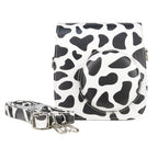 Milk Cow Full Body PU Leather Case Camera  Bag with Strap for FUJIFILM instax mini 7+, Milk Cow