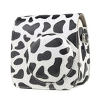 Milk Cow Full Body PU Leather Case Camera  Bag with Strap for FUJIFILM instax mini 7+, Milk Cow