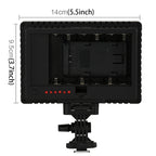 HD-160 White Light LED Video Light on-Camera Photography Lighting Fill Light for Canon, Nikon, DSLR Camera with 3 Filter Plates, HD-160