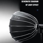 TRIOPO KP2-70 70cm Speedlite Flash Deep Parabolic Softbox Bowens Mount Diffuser, KP2-70