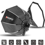 TRIOPO KS2-55 55cm Fast Loading Speedlite Flash Octagon Parabolic Softbox Diffuser, KS2-55