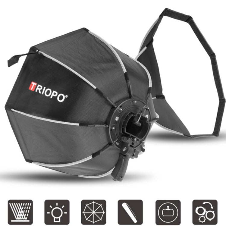 TRIOPO KS2-55 55cm Fast Loading Speedlite Flash Octagon Parabolic Softbox Diffuser, KS2-55
