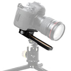 FITTEST 180mm Precision Aluminium 2-way Macro Rail Slider Tripod Head Quick Release Plate Holder, MR-180