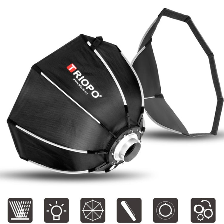 TRIOPO K2-65 65cm Speedlite Flash Octagon Parabolic Softbox Bowens Mount Diffuser, K2-65