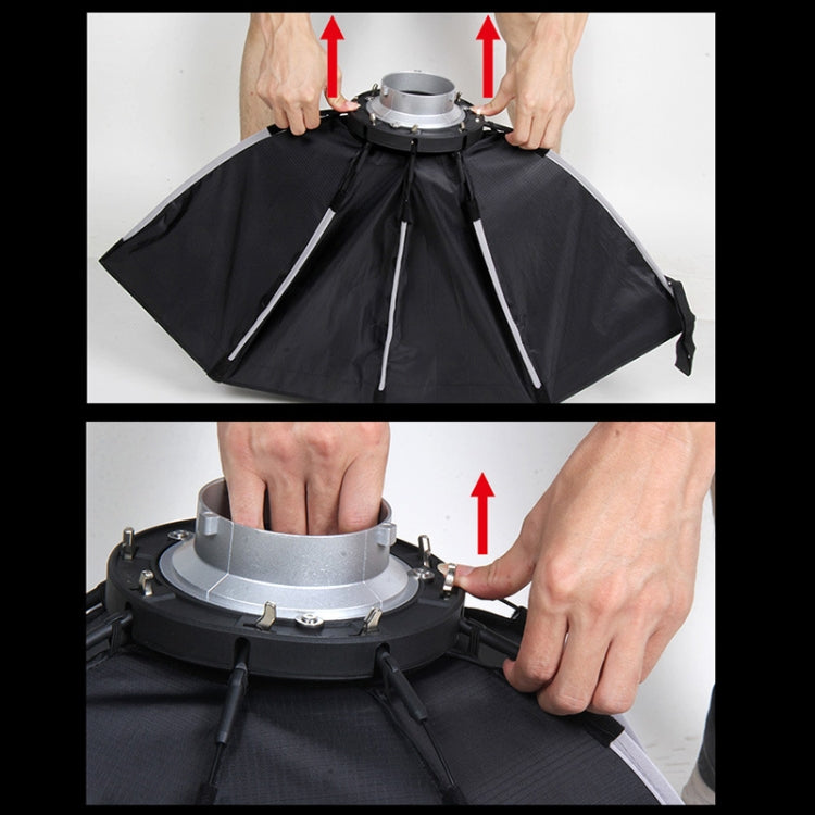 TRIOPO K2-90 90cm Speedlite Flash Octagon Parabolic Softbox Bowens Mount Diffuser, K2-90