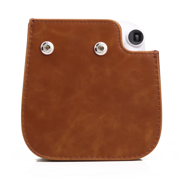 Retro Full Body Camera Leather Case Bag with Strap for FUJIFILM Instax mini 11, For FUJIFILM Instax mini 11