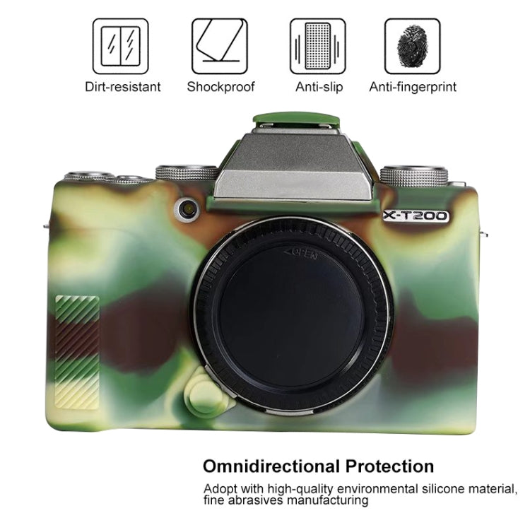 Soft Silicone Protective Case for FUJIFILM X-T200, For FUJIFILM X-T200