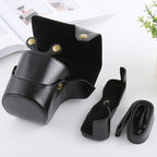 Full Body Camera PU Leather Case Bag with Strap for FUJIFILM X-T3, For FUJI X-T3
