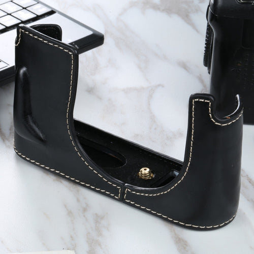 1/4 inch Thread PU Leather Camera Half Case Base for Leica Q2, For Leica Q2