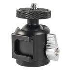 BEXIN HK25 Aluminum Alloy Cold Shoe Tripod Adapter Ball Head, HK25