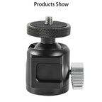 BEXIN HK25 Aluminum Alloy Cold Shoe Tripod Adapter Ball Head, HK25