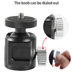 BEXIN HK25 Aluminum Alloy Cold Shoe Tripod Adapter Ball Head, HK25