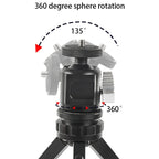 BEXIN HK25 Aluminum Alloy Cold Shoe Tripod Adapter Ball Head, HK25