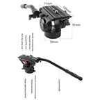 BEXIN VH-105 360 Degree Panorama Heavy Duty Tripod Action Fluid Drag Head, VH-105