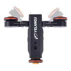 YELANGU L4X Camera Wheel Dolly II Electric Track Slider 3-Wheel Video Pulley Rolling Dolly Car with Remote Control for DSLR / Home DV Cameras, GoPro, Smartphones, Load: 3kg, L4X Dolly Car Black