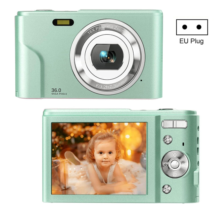 DC311 2.4 inch 36MP 16X Zoom 2.7K Full HD Digital Camera Children Card Camera, EU Plug, DC311, EU Plug