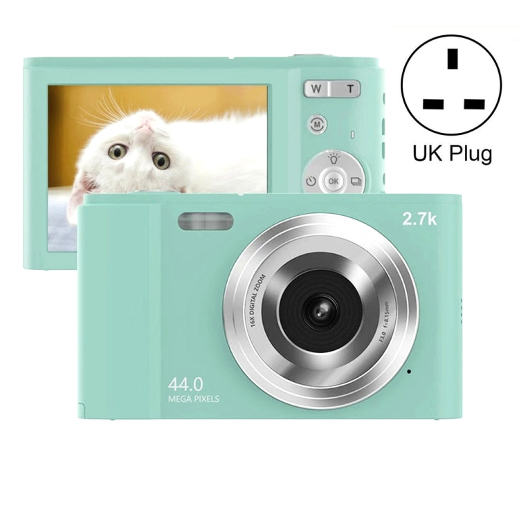 DC302 2.88 inch 44MP 16X Zoom 2.7K Full HD Digital Camera Children Card Camera, UK Plug, DC302, UK Plug
