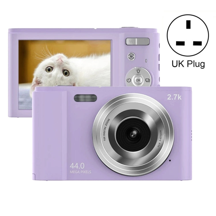 DC302 2.88 inch 44MP 16X Zoom 2.7K Full HD Digital Camera Children Card Camera, UK Plug, DC302, UK Plug