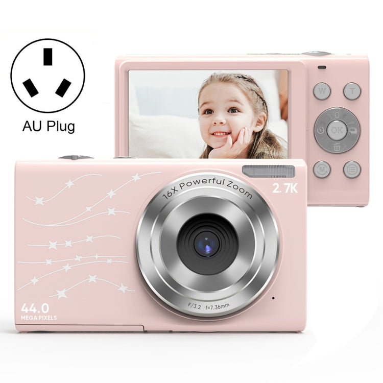 DC402 2.4 inch 44MP 16X Zoom 1080P Full HD Digital Camera Children Card Camera, AU Plug, AU Plug