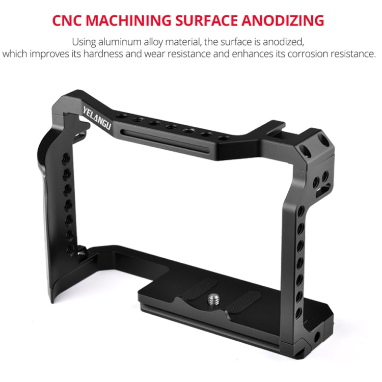 YELANGU C22-A YLG0334B-A Video Camera Cage Stabilizer for Canon EOS R5/R6/R, YLG0334B-A