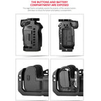 YELANGU C22-A YLG0334B-A Video Camera Cage Stabilizer for Canon EOS R5/R6/R, YLG0334B-A