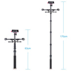 YELANGU S300 4 in 1 Multifunctional Rig + Dual Handheld Shoulder Rig + Monopod + Stabilizer for Cameras / SLR Cameras, Height Range: 63cm-170cm, YELANGU S300