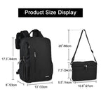 CADeN L5 III Multi-function Digital Camera Dual Shoulders Bag Backpack