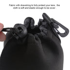 4 PCS Neoprene SLR Camera Lens Carrying Bag Pouch Bag with Carabiner, Size: 10x22cm, 10x14cm, 10x18cm, 8x10cm, 4 Size