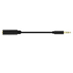 5 PCS 13cm Metal 3.5mm Audio 4 Pole Female to 3 Pole Male Microphone Adapter Cable, 4 Pole to  3 Pole Adapter Cable