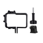 Plastic Frame Mount Protective Case Cage with Tripod Base Adapter & Long Screw & Cold Shoe Base for Insta360 One R, Cold Shoe Frame