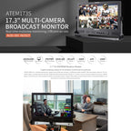SEETEC ATEM173S 17.3 inch 3G-SDI HDMI Full HD 1920x1080 Multi-camera Broadcast Monitor, ATEM173S
