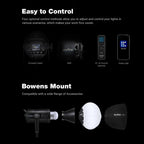 Godox SZ200Bi  200W 2800-6500K Bi Bi-Color LED Video Light