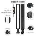 LUXCeO WS66 USB LED Live Video Light 2500K-9000K Bi-color Laptop Conference Fill Light, WS66