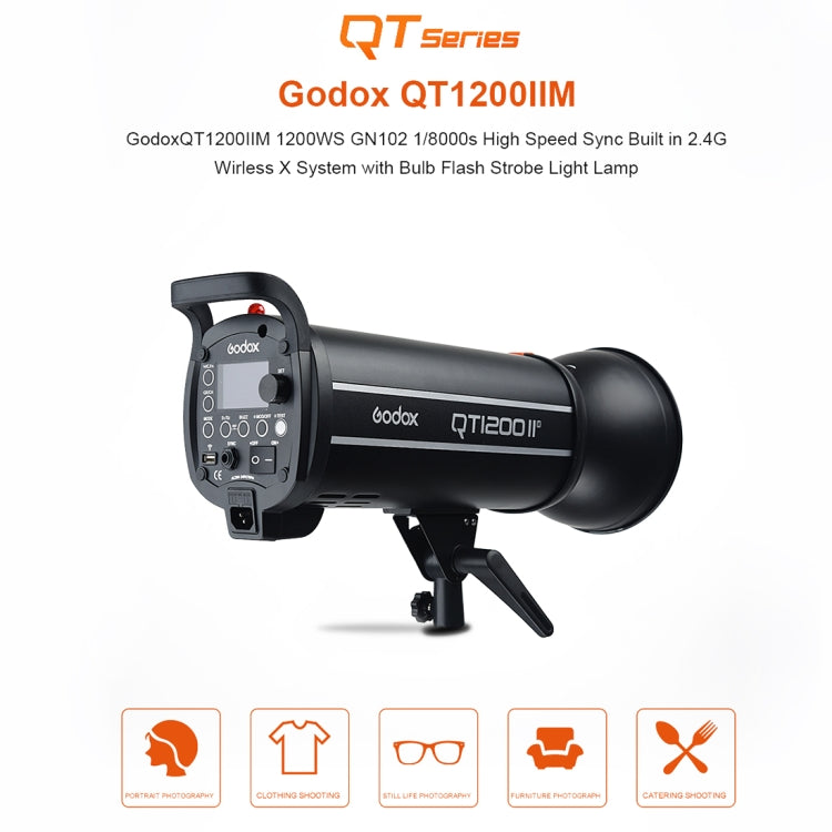 Godox QT1200IIM 1200Ws 1/8000s High Speed  Strobe Studio Flash Light, QT1200IIM