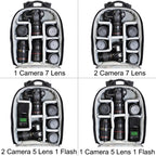 CADeN Multifunctional Shoulder SLR Camera Lens Bag Photography Backpack
