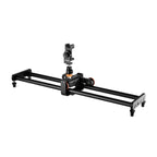 YELANGU L60E 60cm Slide Rail Track + L4 3-Wheel Video Dolly with Phone Clamp & Ballhead, L60E+L4X+PC03+Ballhead